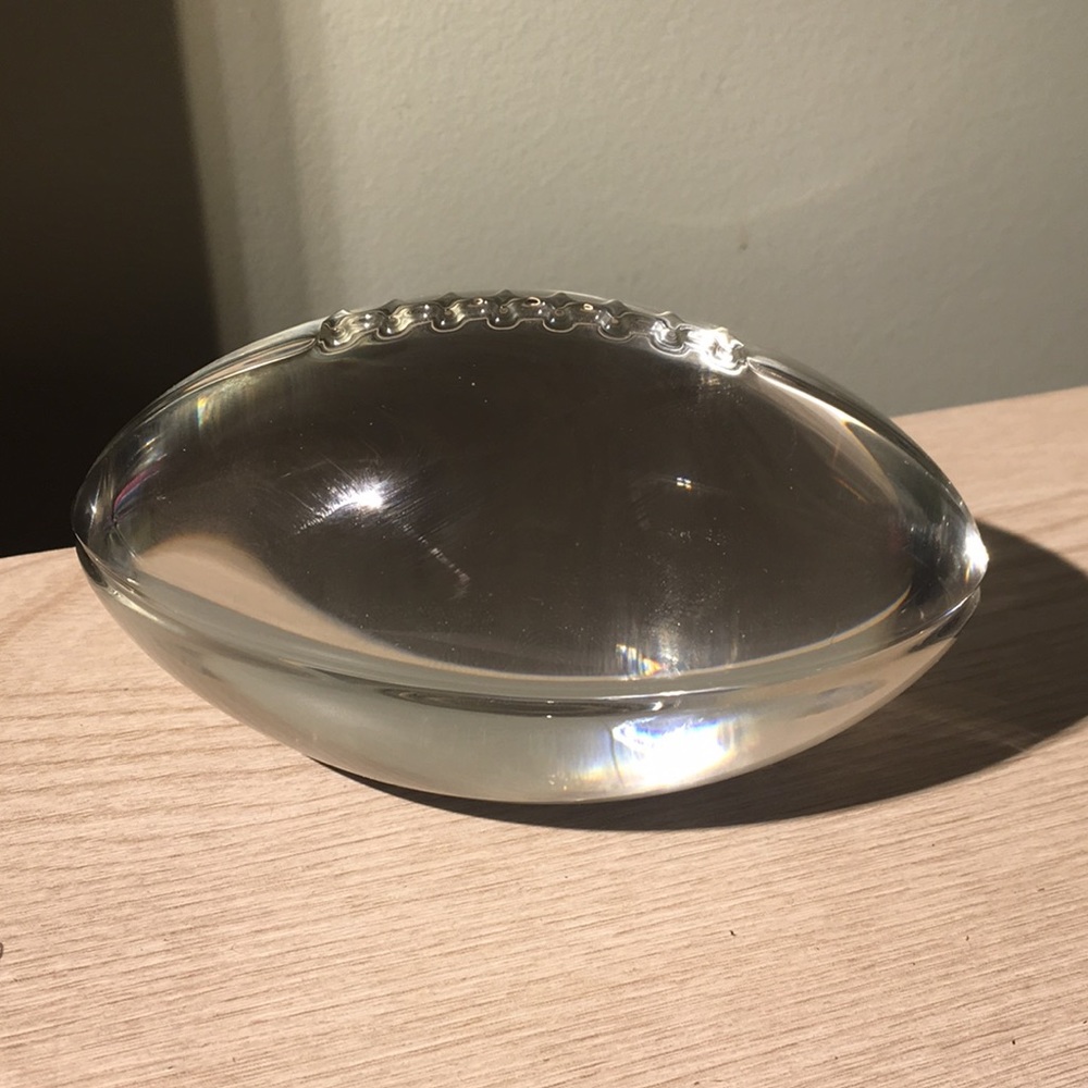 Clear Glass football 🏈 made in Italy